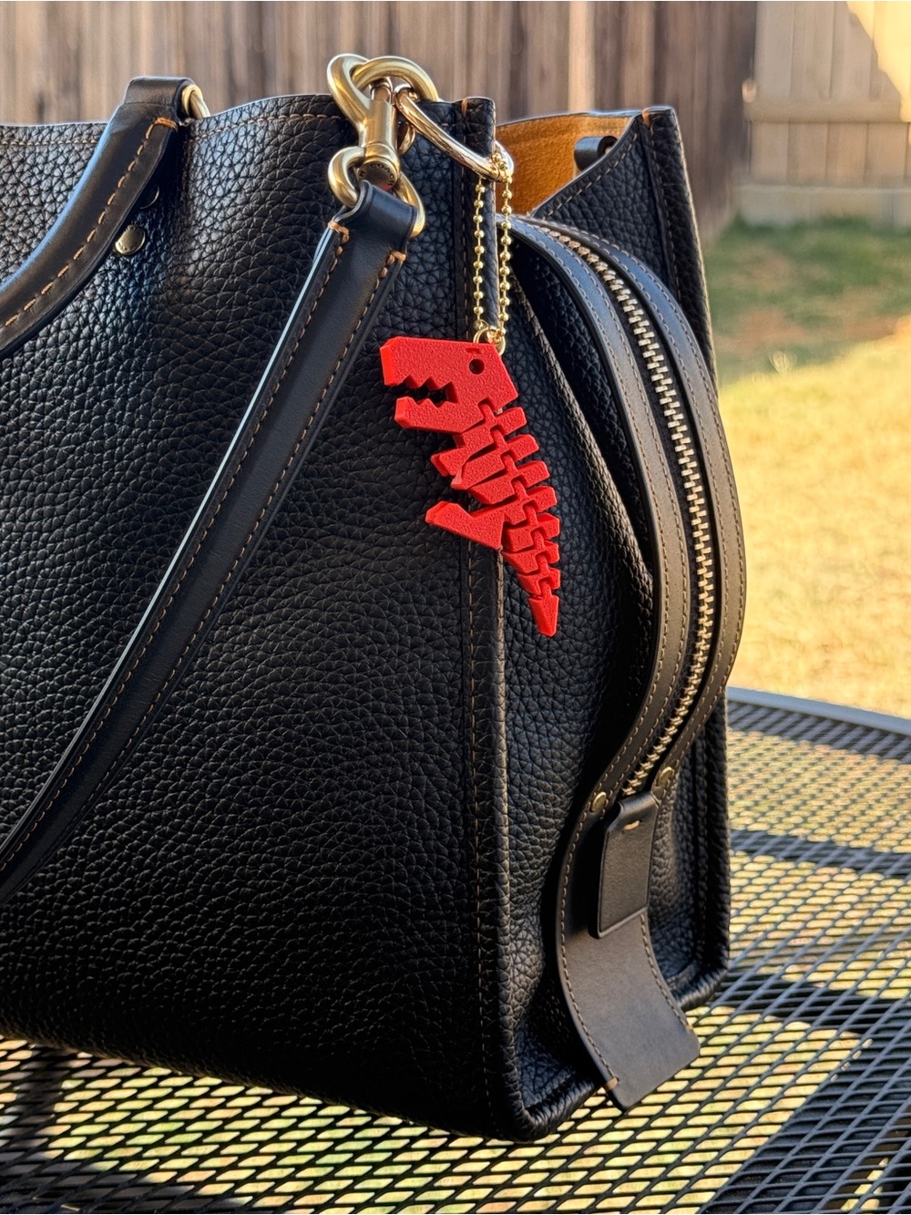 Flexy Sexy Rexy Dinosaur T-Rex Keychain Ball Chain Bag Charm